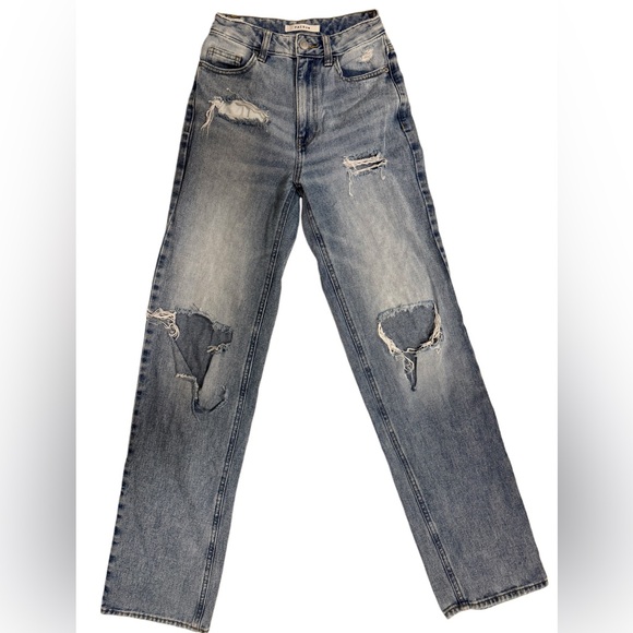 PacSun Denim - PacSun Women’s 90’s Boyfriend Distressed Blue Jeans Size 23 NWOT